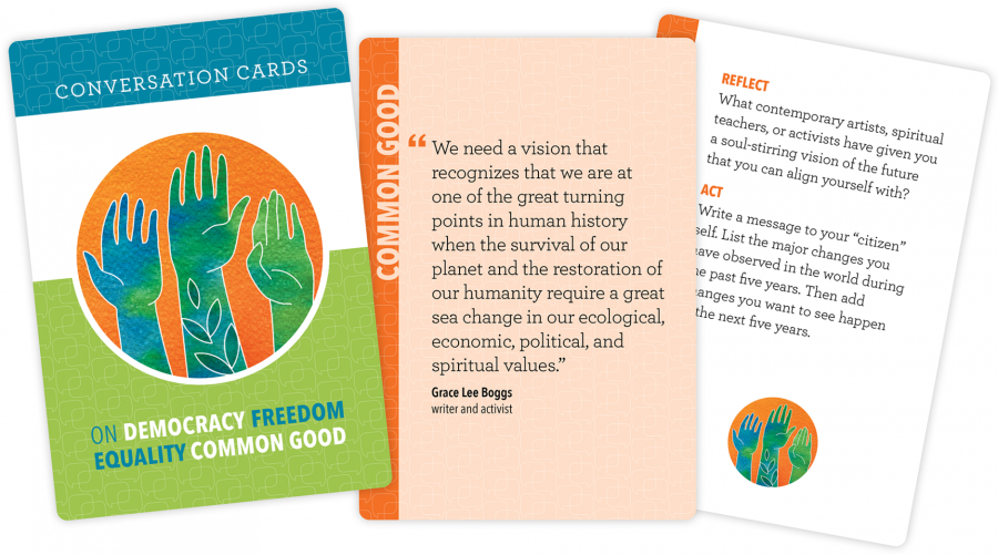 conversation cards on democracy
