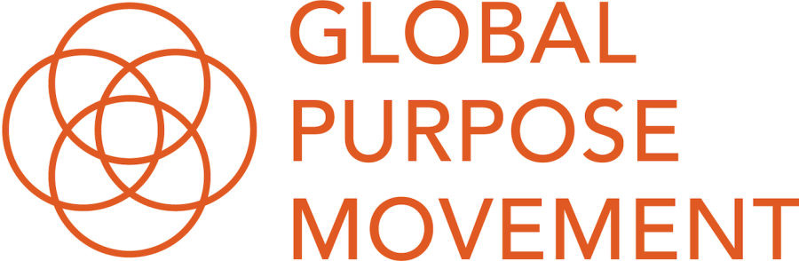 Global Purpose Movement logo with four orange overlapping circles on white