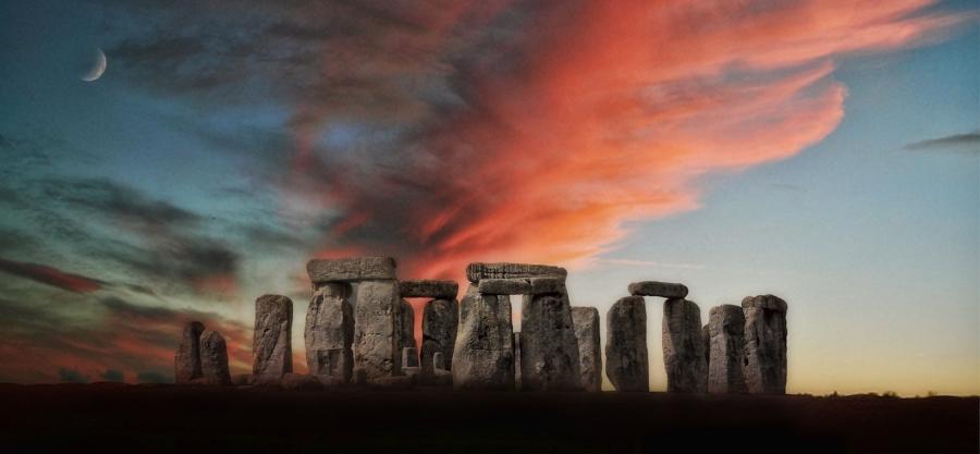 Stone Henge at sunset