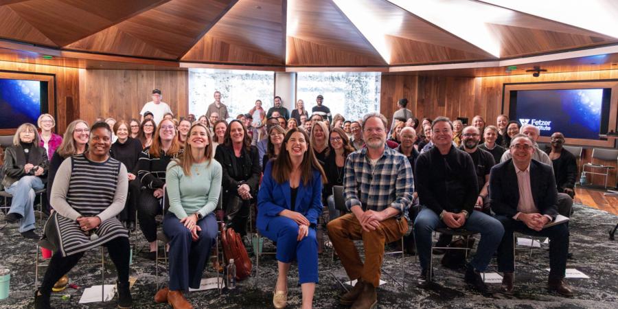 Rainn Wilson, Kate Bowler and Fetzer Staff