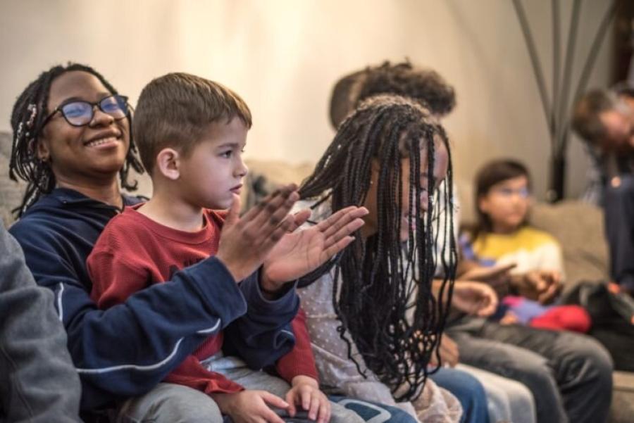 Children at Bahai gathering