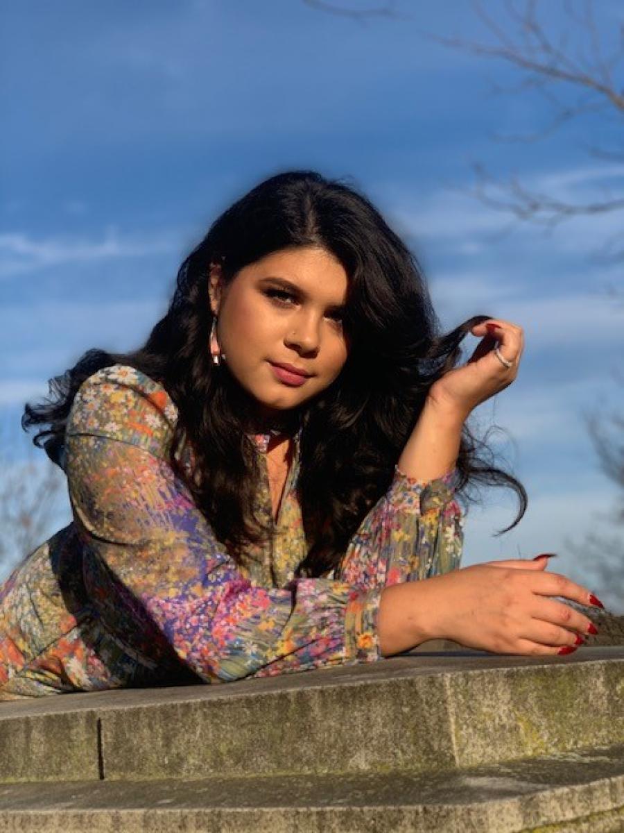 Kamille Rose outdoors