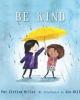 children share umbrella on book cover illustration for Be Kind